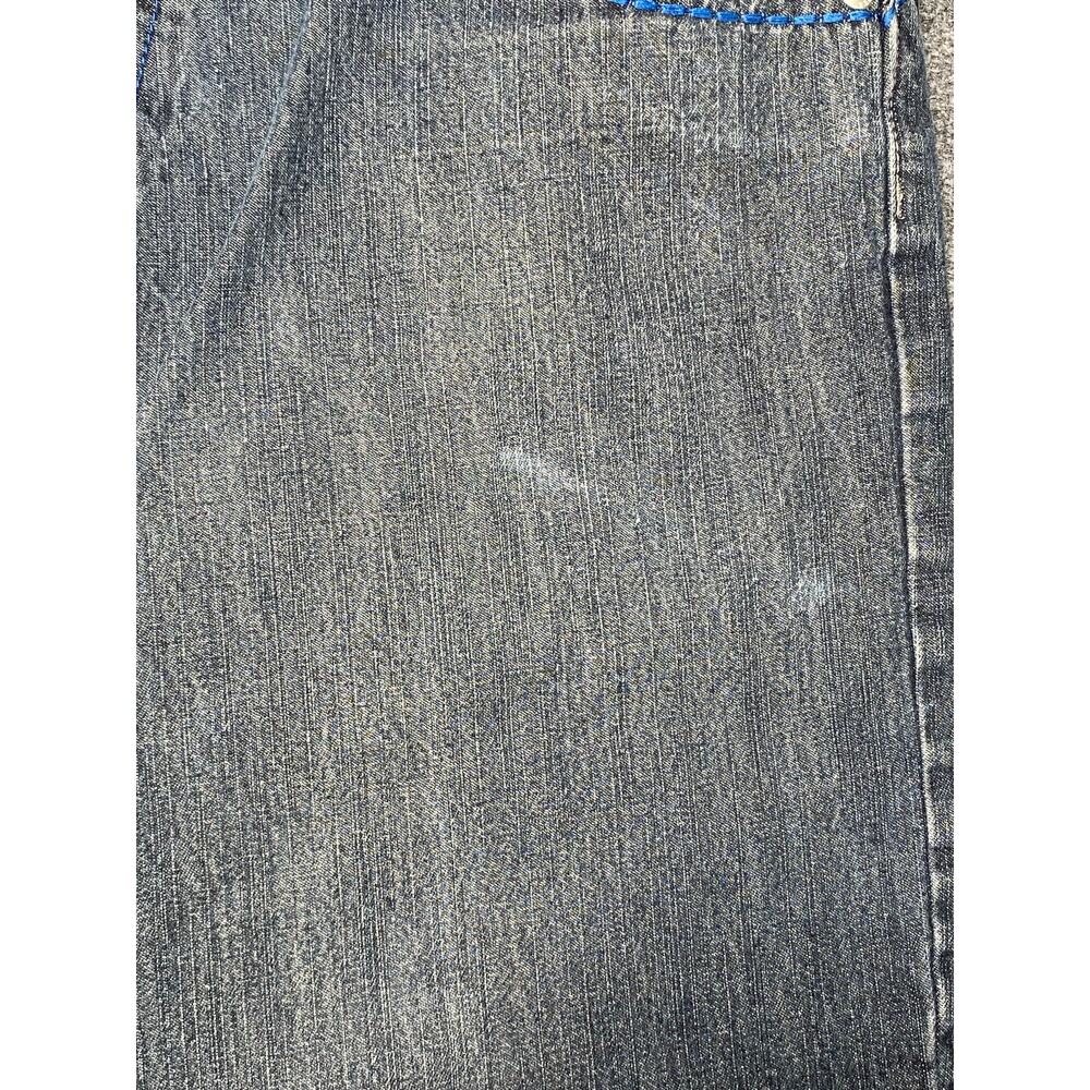 Y2K Southpole Baggy Jorts Grunge Embroidered Vintage Jean Shorts Men's Sz 36 - Picture 6 of 10